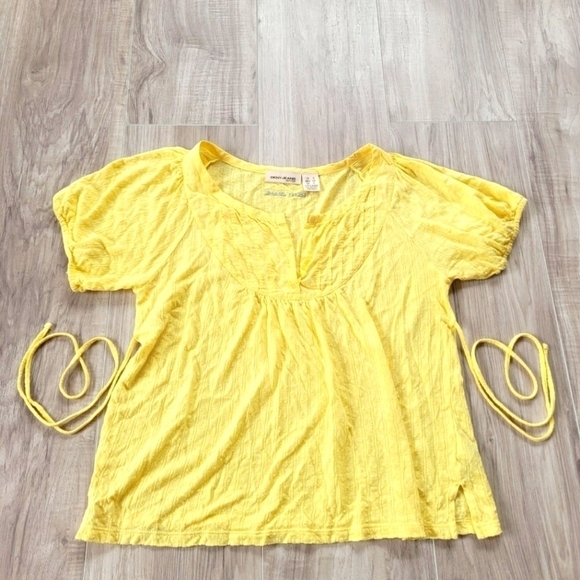 Dkny Tops - DKNY yellow small petite blouse